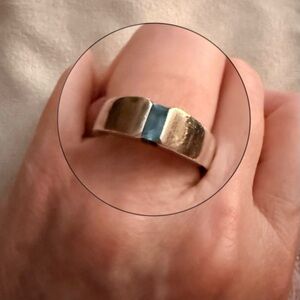 Elegant James Avery Blue Topaz Ring